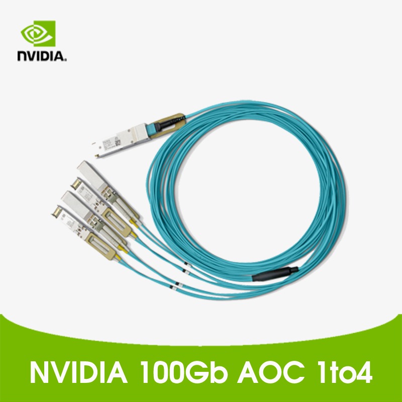 NVIDIA MFA7A50-Cxxx AOC 100GbE to 4x25GbE